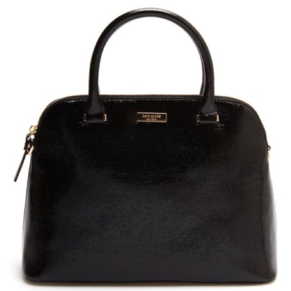 Kate Spade ♠️ Black Patent Leather Cameron Street Satchel